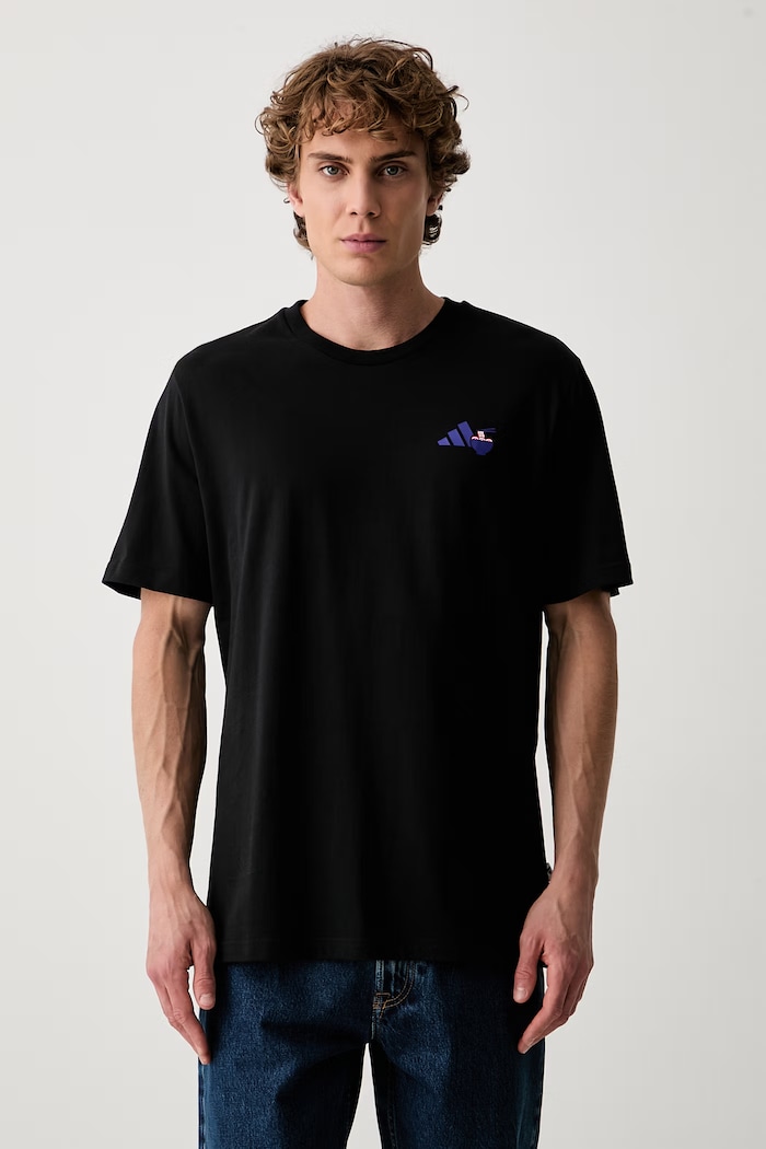 Odzież adidas T-shirt męski bawełniany Ramen KS5081. czarny