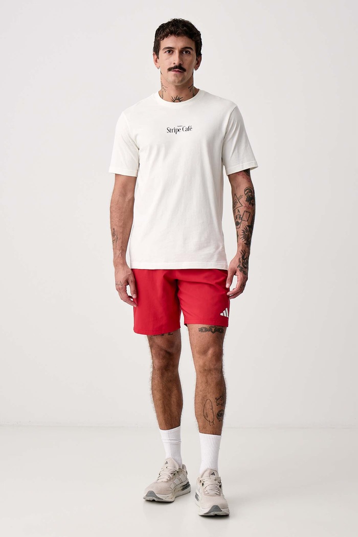 adidas Kratka majica moška bombažna KT9716 bež AW26