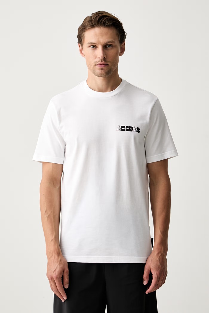 Odzież adidas T-shirt męski bawełniany Novelty KC7129 biały