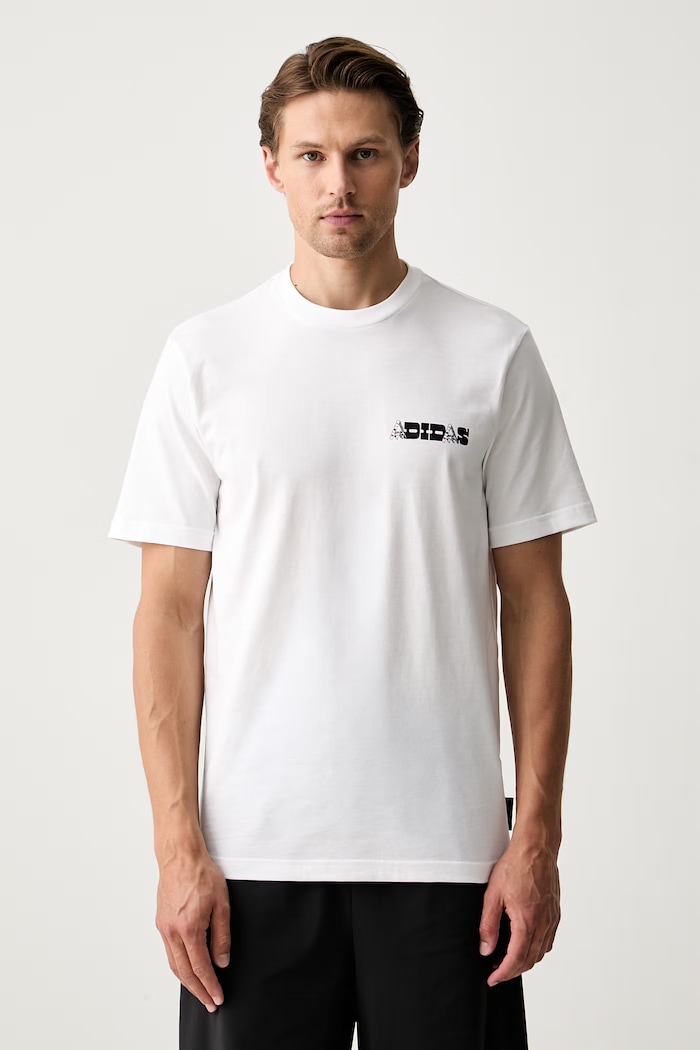 Odzież adidas T-shirt męski bawełniany Novelty KC7129 biały
