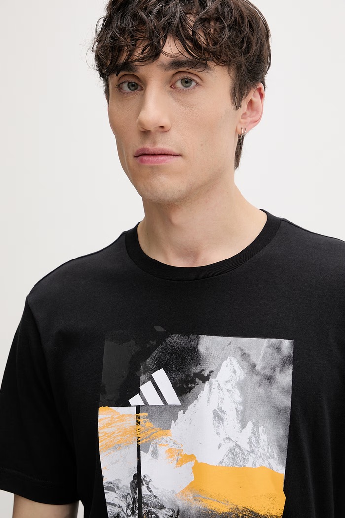 adidas t-shirt ανδρικό βαμβακερό Memories of sport μαύρο KC7097