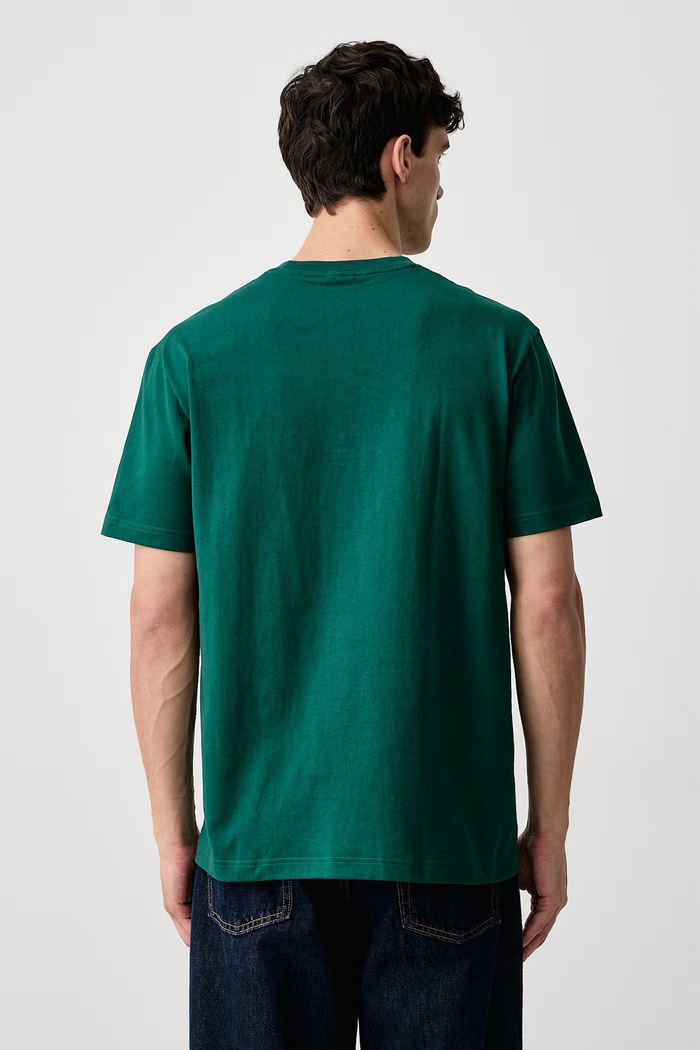 Odzież adidas T-shirt męski bawełniany KX1284 zielony