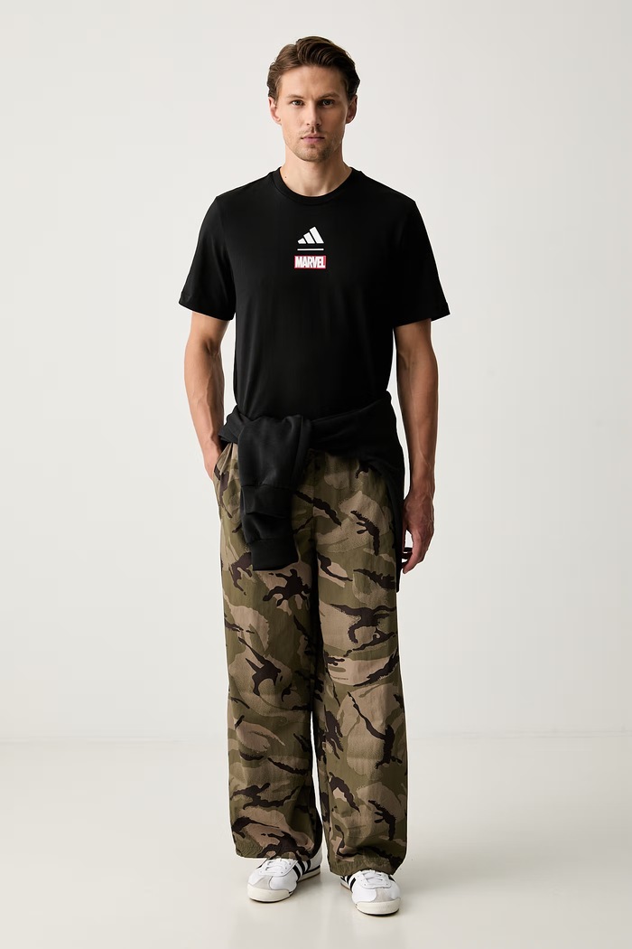 adidas T-shirt męski bawełniany KR3609 czarny AW26