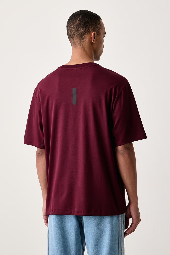 Oblečení adidas Tričko pánské bavlněné Z.N.E. KF3822 burgundské