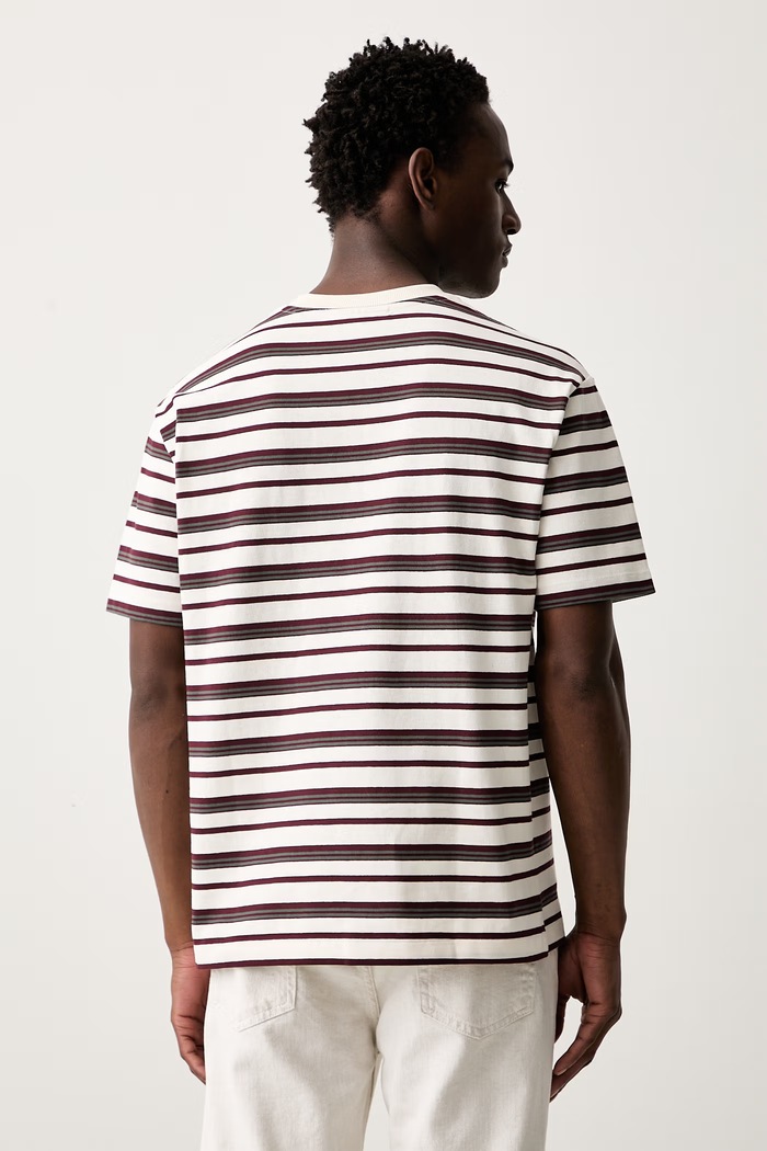 Odzież Marc O'Polo T-shirt męski bawełniany 5000010173 beżowy