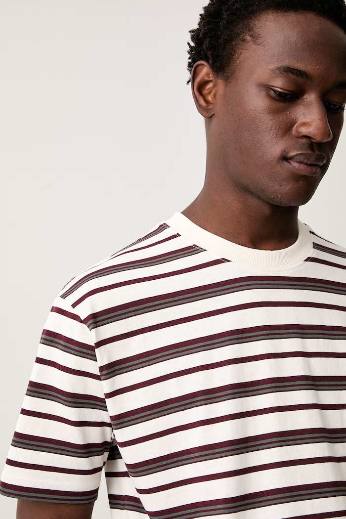 Marc O'Polo T-shirt męski bawełniany beżowy 5000010173