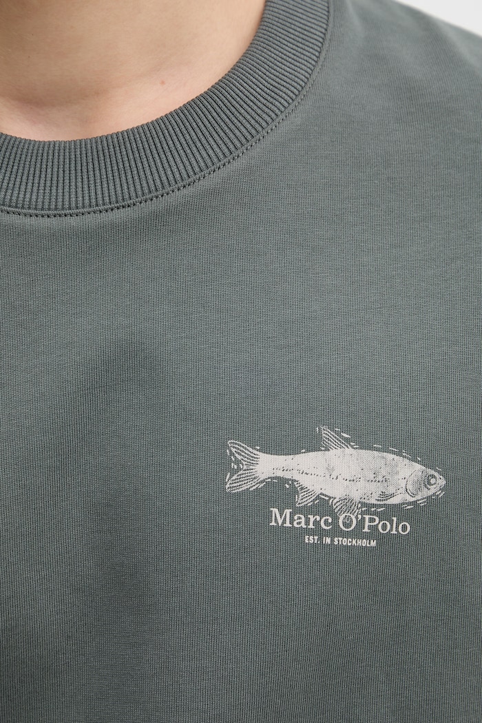 Marc O'Polo tričko pánske bavlnené 5000014280 zelená