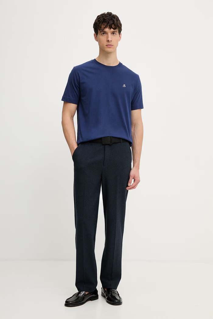 Marc O'Polo tricou pentru bărbați, din bumbac 5000014263 bleumarin AW26