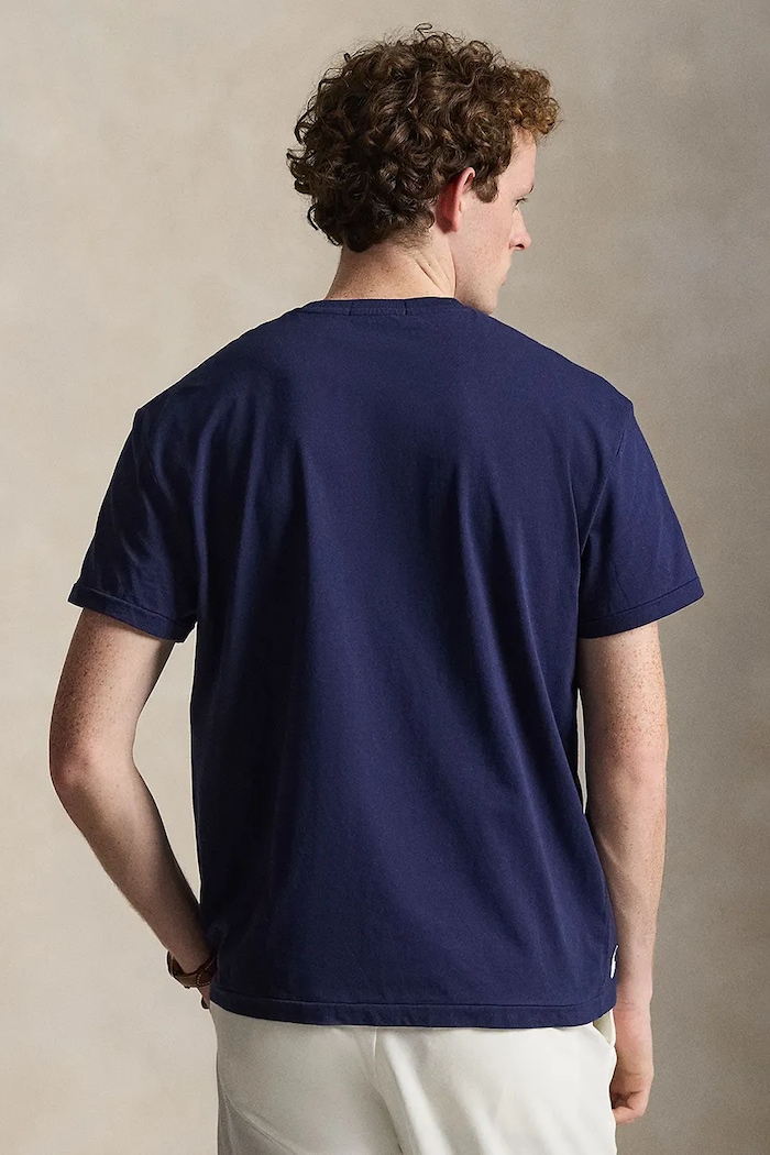 Polo Ralph Lauren tricou pentru bărbați, din bumbac 710B20222 bleumarin AW26