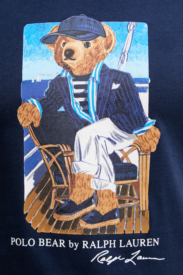 Polo Ralph Lauren tričko pánske bavlnené 710B21964 tmavomodrá