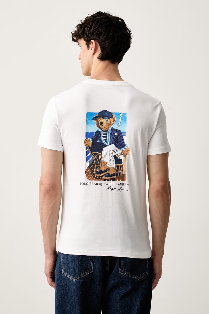 Polo Ralph Lauren тениска мъжка от памук бял 710B21952