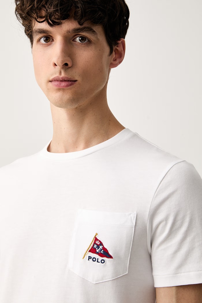 Polo Ralph Lauren тениска мъжка от памук бял 710B21952