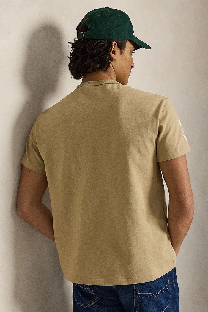 Polo Ralph Lauren t-shirt ανδρικό βαμβακερό 710B20010 καφέ AW26