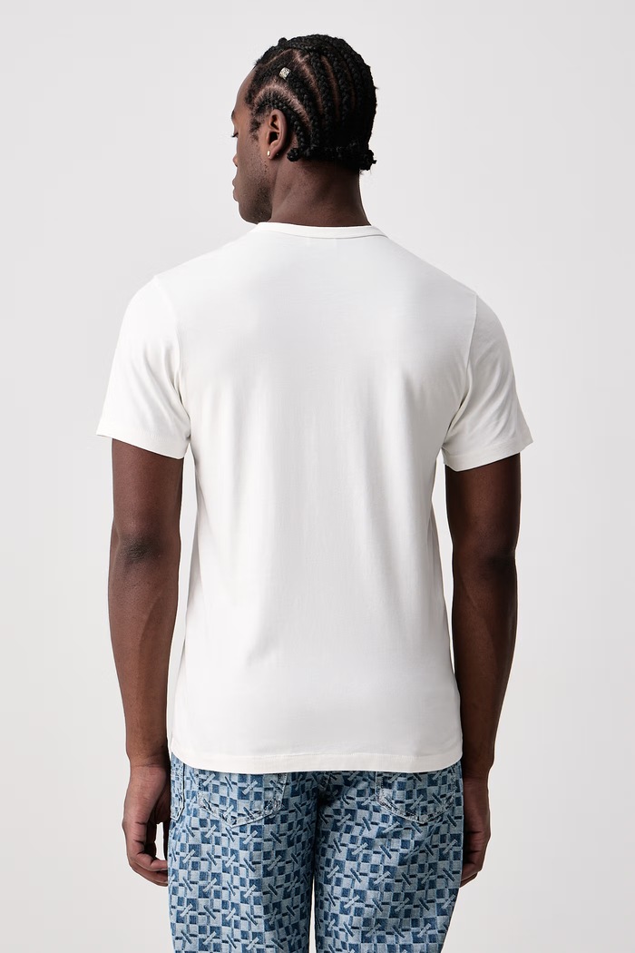 Odzież Kenzo T-shirt męski bawełniany FG65TS1664SG beżowy