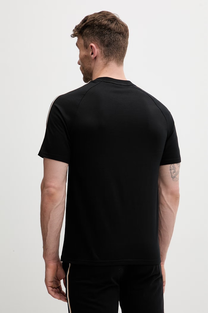 Oblečenie BOSS lounge tričko pánske bavlnené Iconic T-Shirt 50566985 čierna
