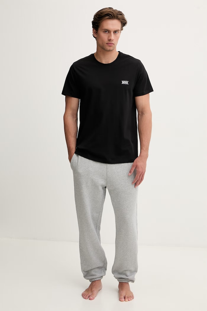 BOSS tricou pentru bărbați, din bumbac TShirtRN 50565324 negru AW26