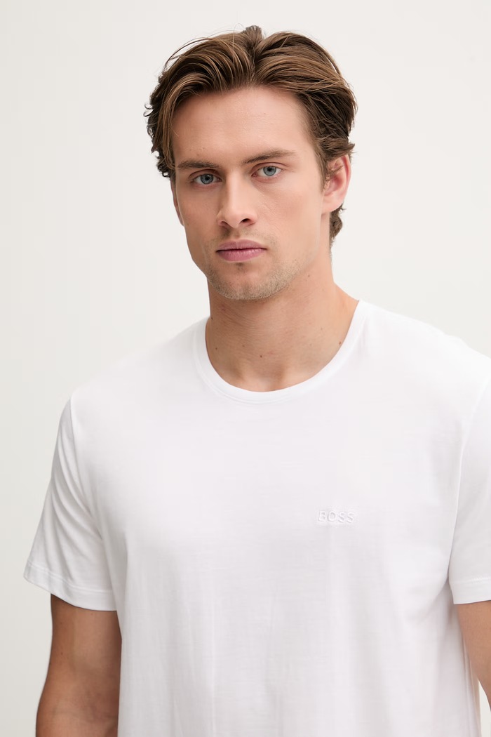 BOSS tricou pentru bărbați, din bumbac TShirtRN pachet de 2 alb 50479536