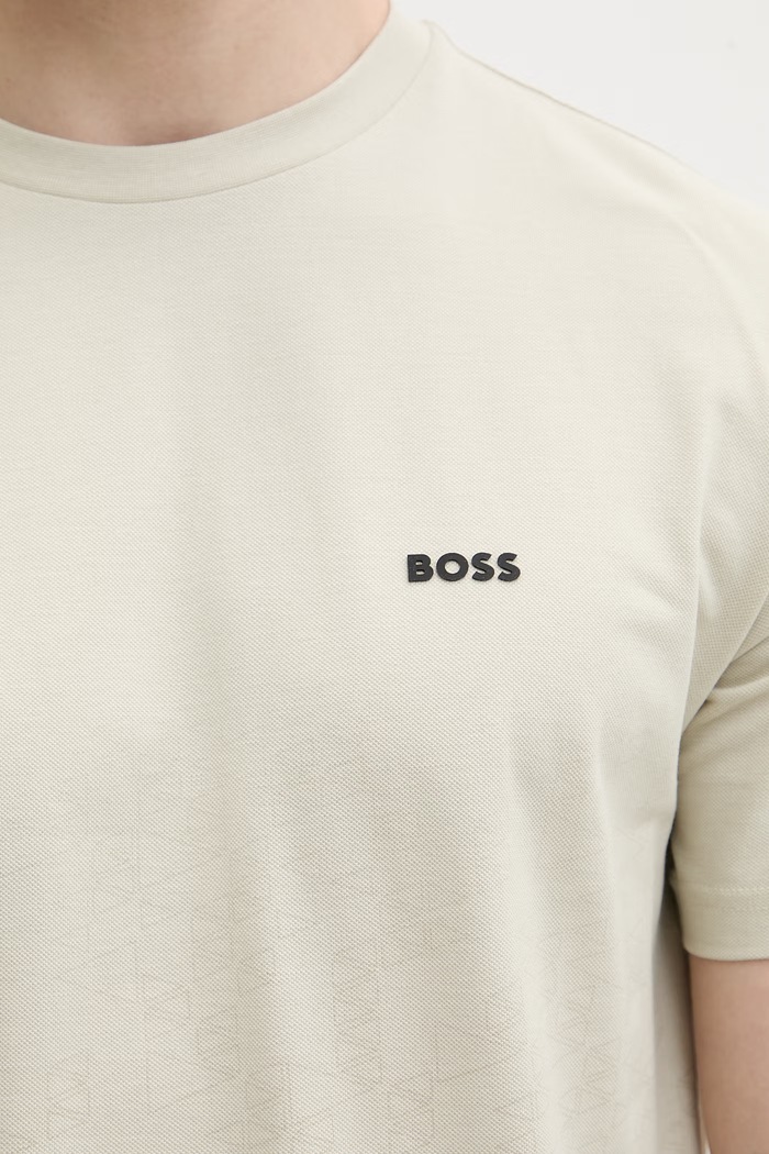 BOSS Green tričko pánske bavlnené TS_GOC Swing AO 50566856 zelená