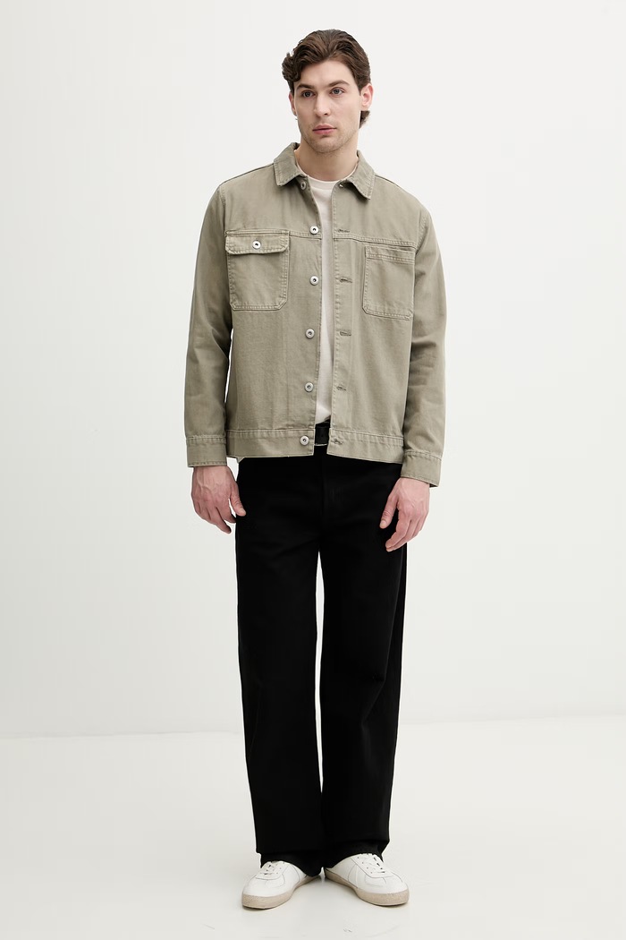 BOSS Green tričko pánske bavlnené TS_Structure 50564097 béžová AW26