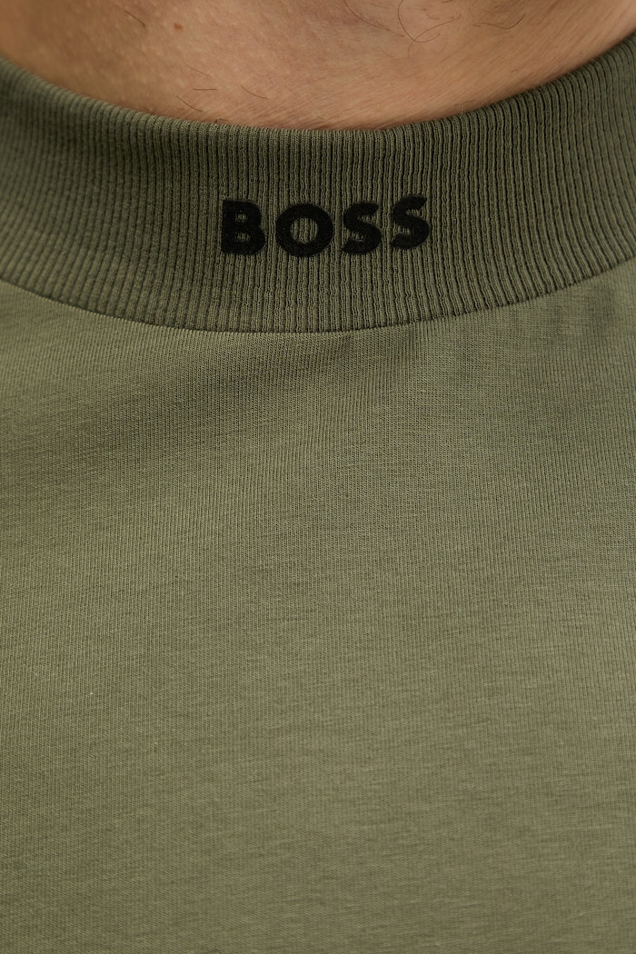 BOSS Green tricou pentru bărbați, din bumbac cu elastan Tee Collar 50562120 verde