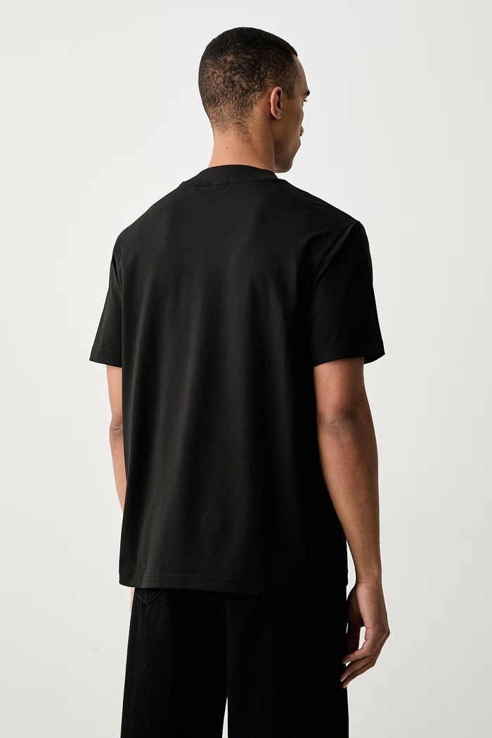 Oblečení BOSS Green tričko pánské bavlněné s elastanem Tee Collar 50562120 černá