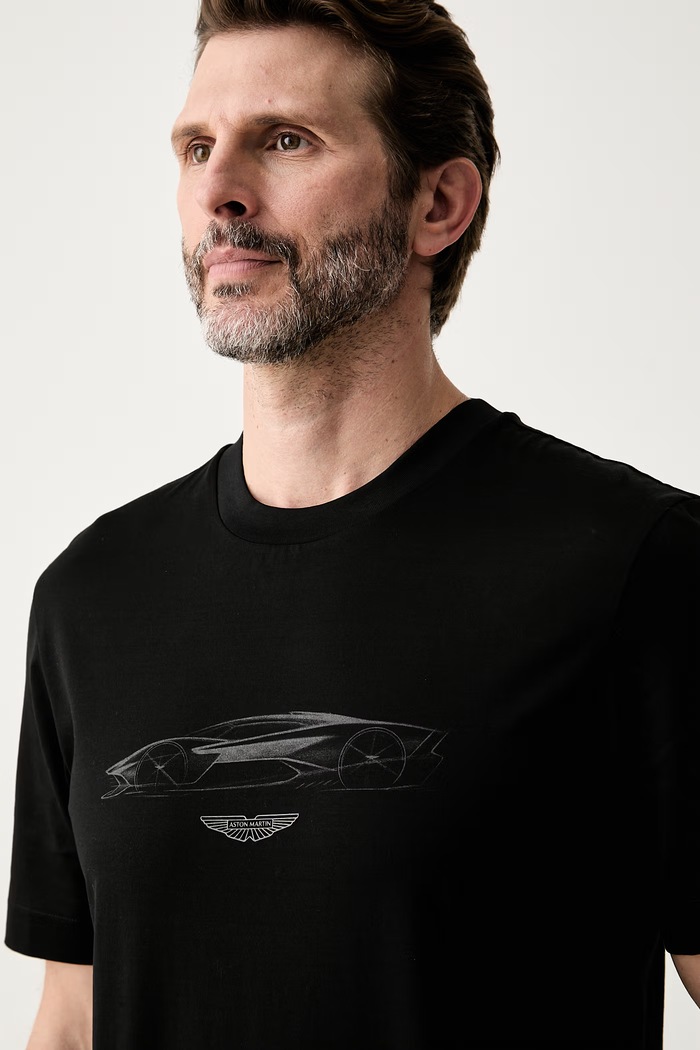 BOSS tričko pánské bavlněné BOSS x Aston Martin černá 50570435