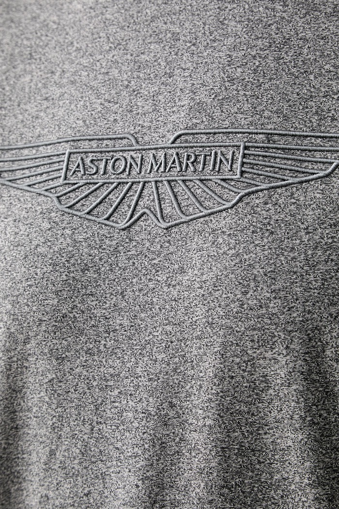 BOSS T-shirt męski bawełniany BOSS x Aston Martin 50565042 szary
