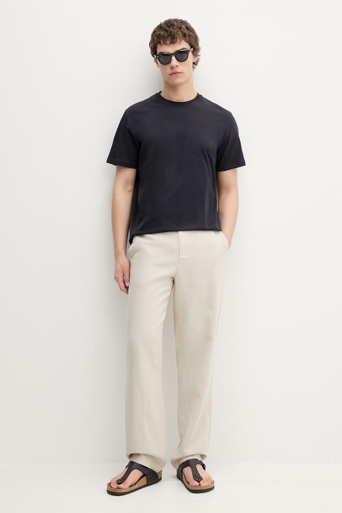 Les Deux tricou pentru bărbați, din bumbac 1002019 bleumarin AW26