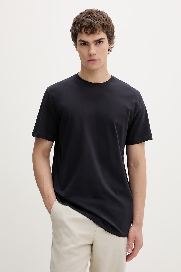 Îmbrăcăminte Les Deux tricou pentru bărbați, din bumbac 1002019 bleumarin
