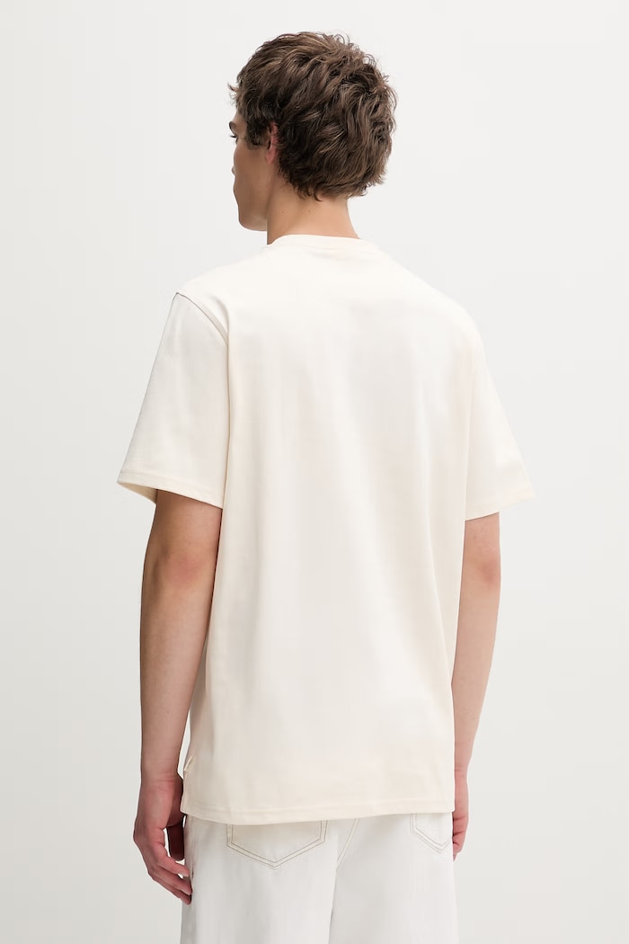Odzież Les Deux T-shirt męski bawełniany 1001981 beżowy