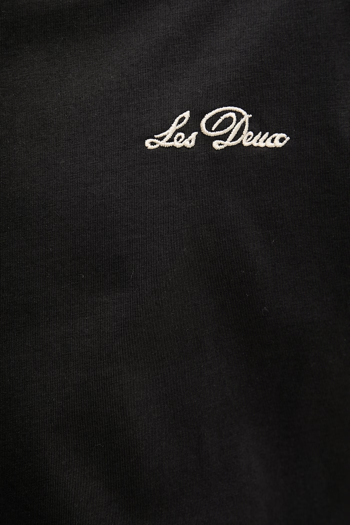 Les Deux T-shirt męski bawełniany 1001976 czarny