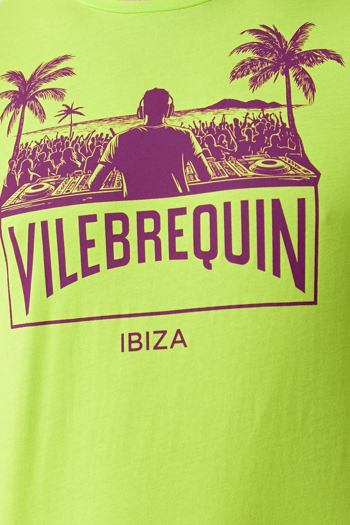 Vilebrequin T-shirt męski bawełniany THOM THOEP300 zielony