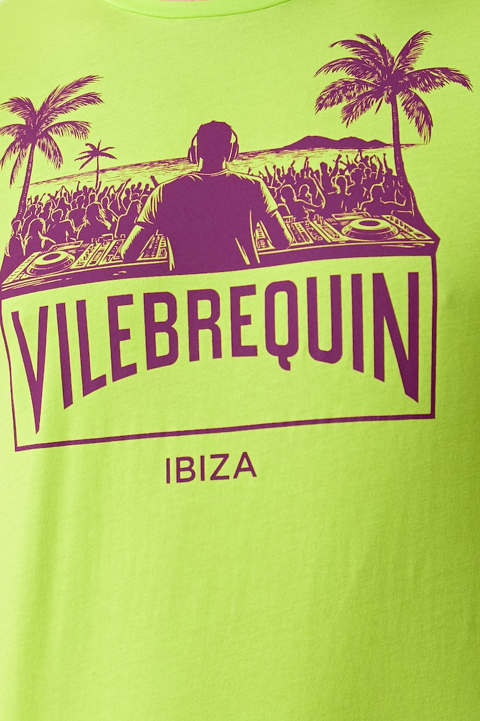 Vilebrequin T-shirt męski bawełniany THOM THOEP300 zielony