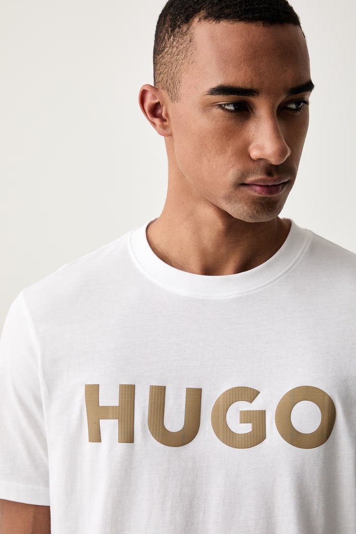 HUGO majica za muškarce od pamuka Dulivio_U263 bijela 50564790
