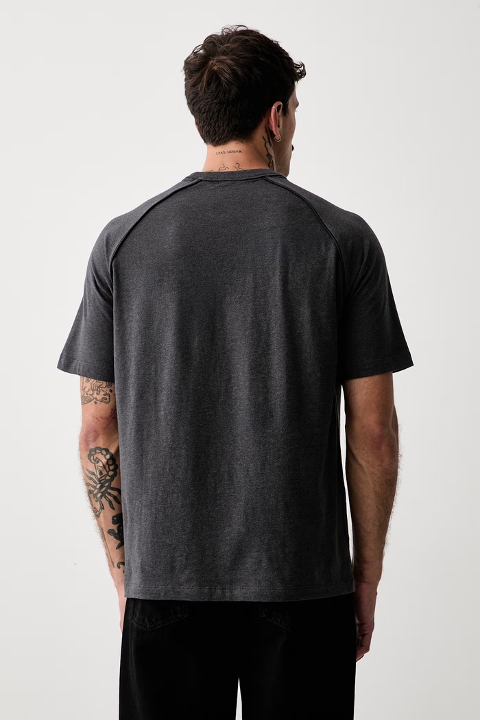 Odzież HUGO T-shirt męski bawełniany Dalik 50563112 szary