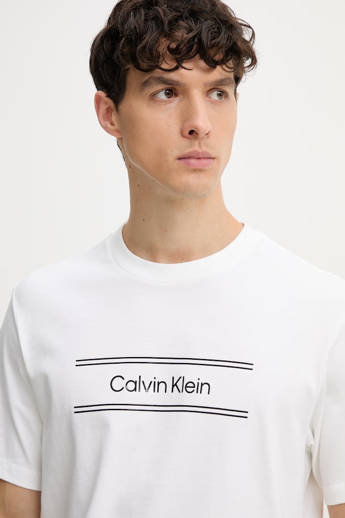 Calvin Klein tricou pentru bărbați, din bumbac alb LV04LG813G