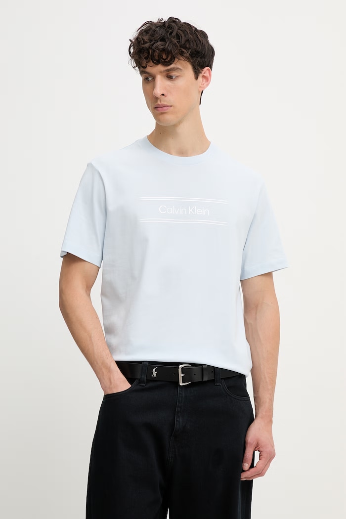 Calvin Klein tricou pentru bărbați, din bumbac albastru LV04LG813G
