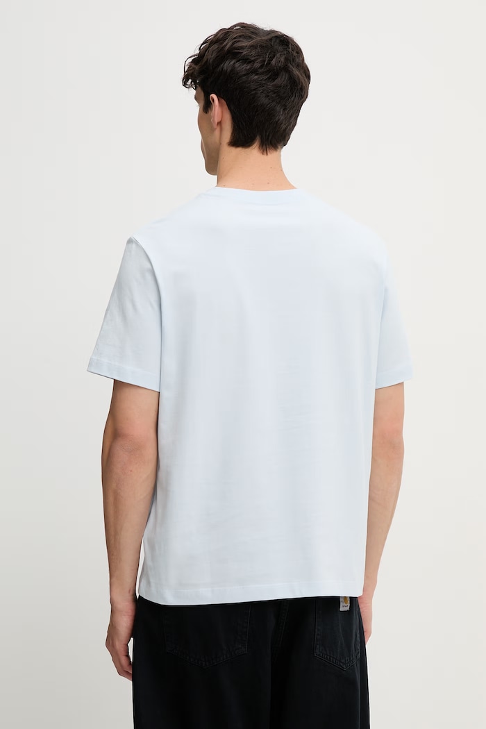 Îmbrăcăminte Calvin Klein tricou pentru bărbați, din bumbac LV04LG813G albastru