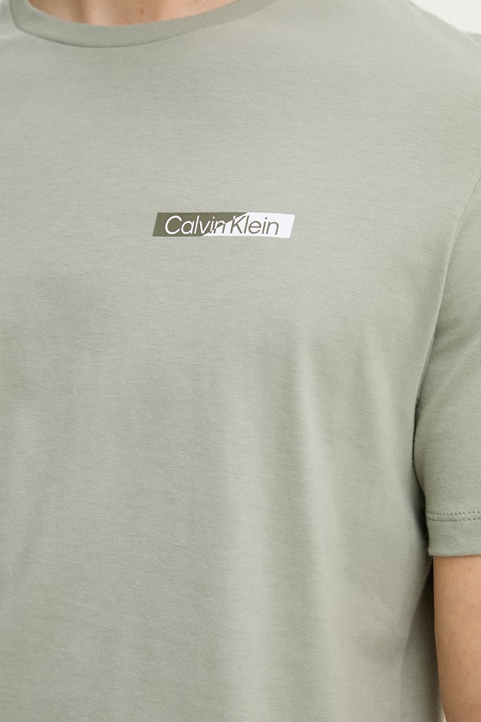 Calvin Klein tričko pánske bavlnené LV04LG810G zelená