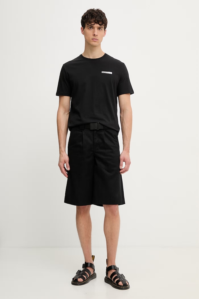 Calvin Klein tričko pánske bavlnené LV04LG810G čierna AW26