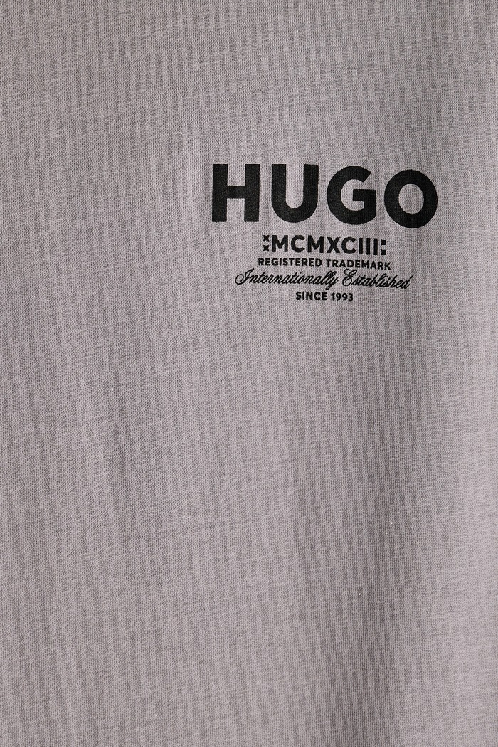 T-shirt męski bawełniany Nesptee HUGO Blue szary 50572740