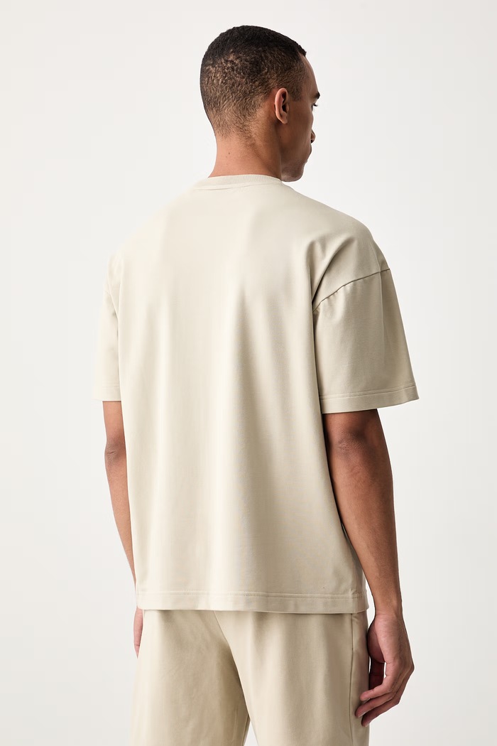 Oblečení HUGO oversize tričko pánské s bavlnou NOAH T-SHIRT 50566159 béžová