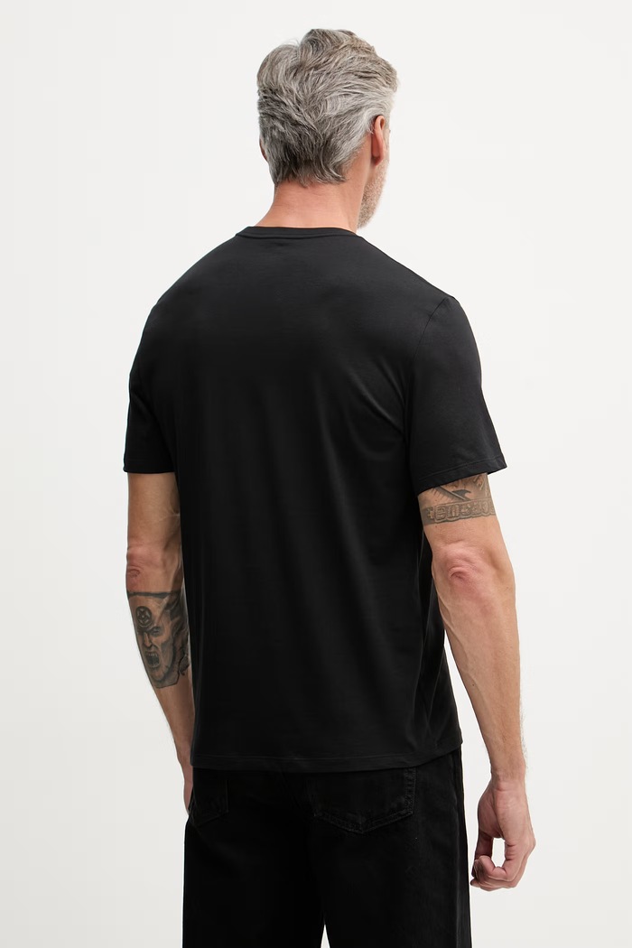 Calvin Klein Jeans tričko pánske bavlnené LV04RG837G čierna AW26