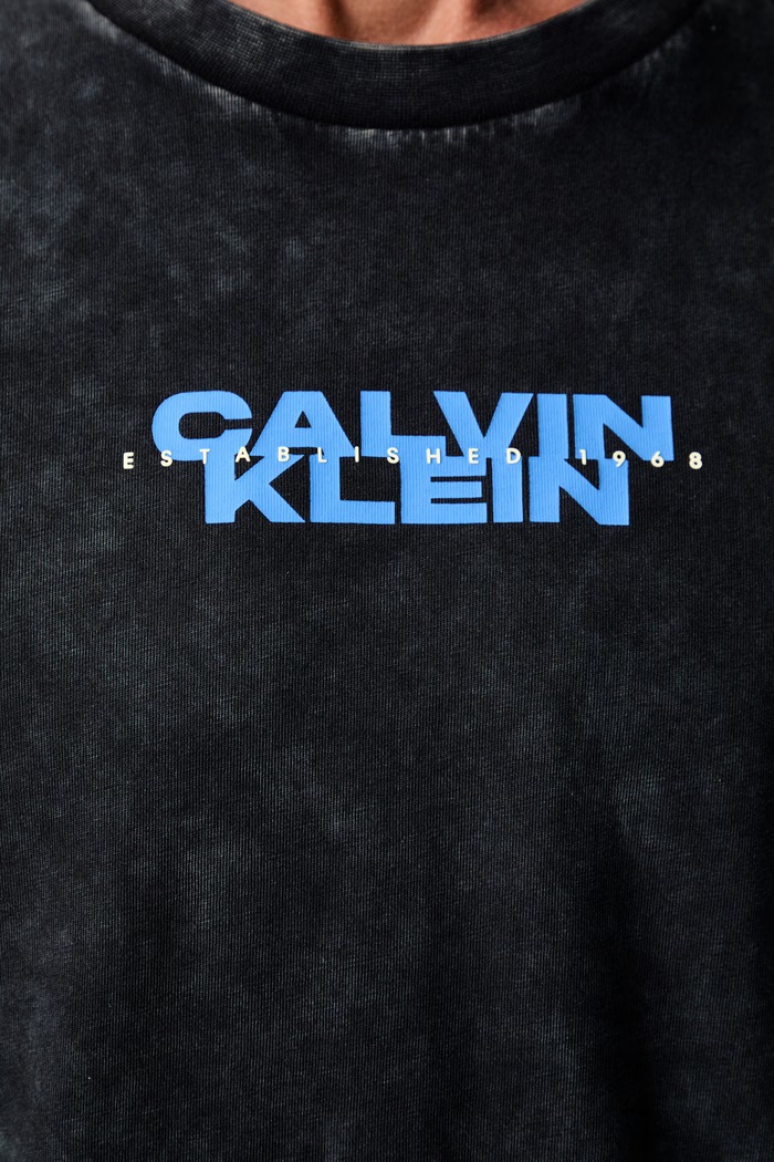 Calvin Klein Jeans majica za muškarce od pamuka LV04RG834G crna