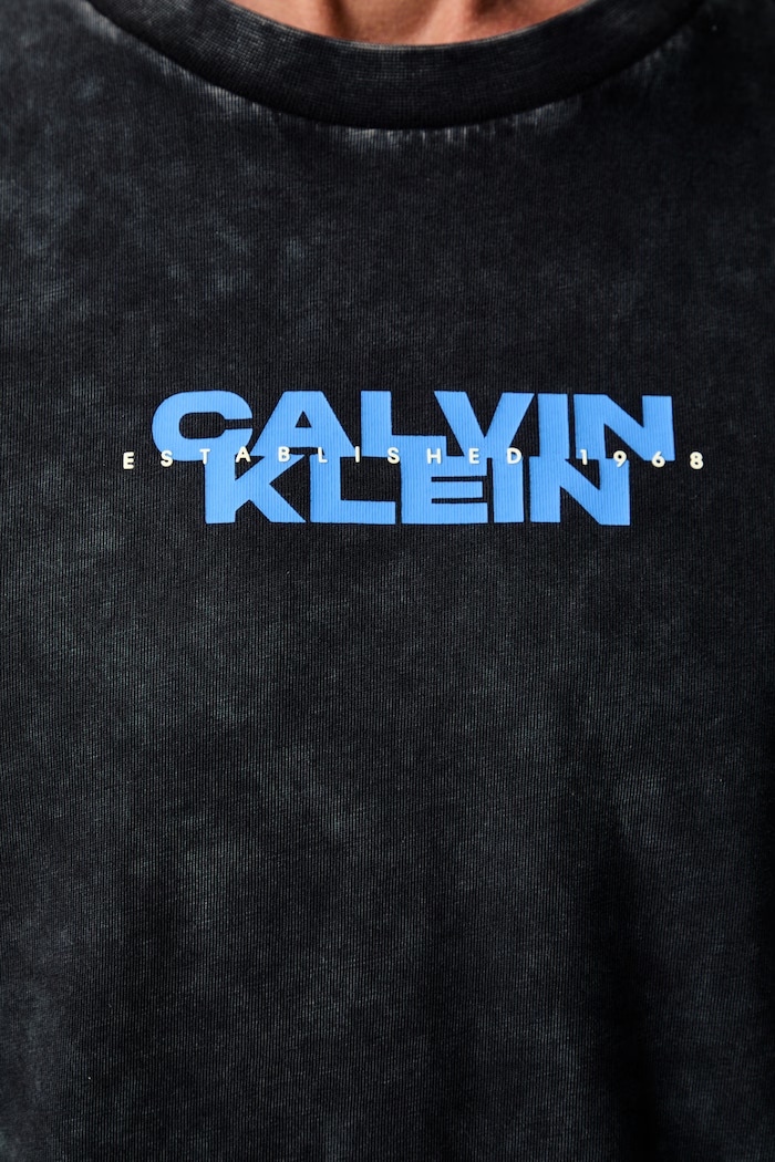 Calvin Klein Jeans majica za muškarce od pamuka LV04RG834G crna