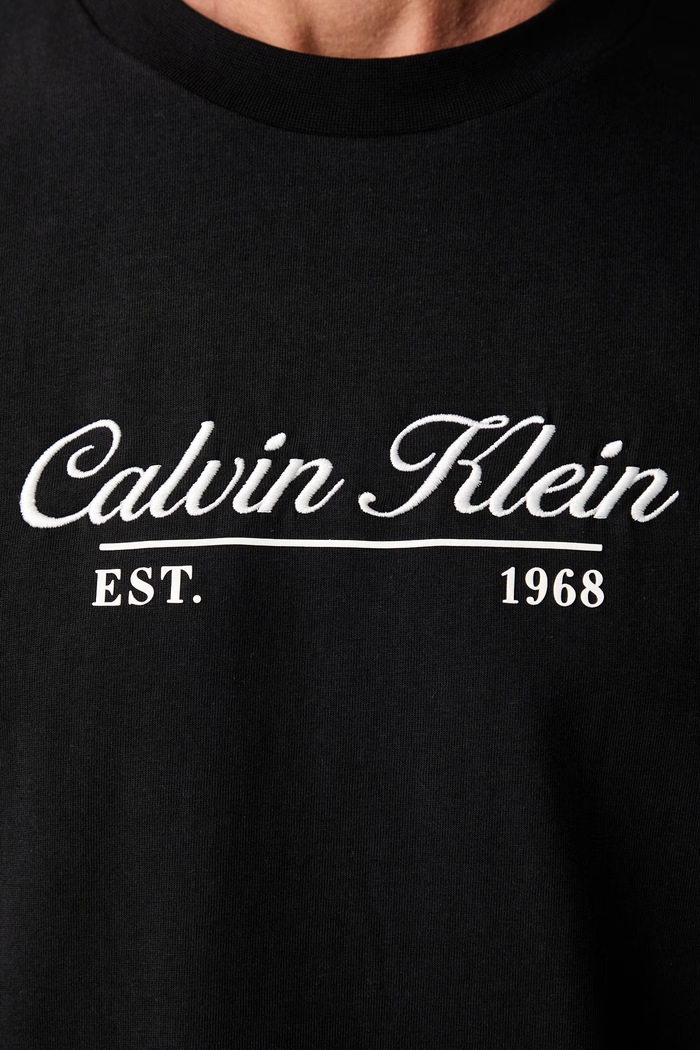 Calvin Klein Jeans majica za muškarce od pamuka LV04RG822G crna