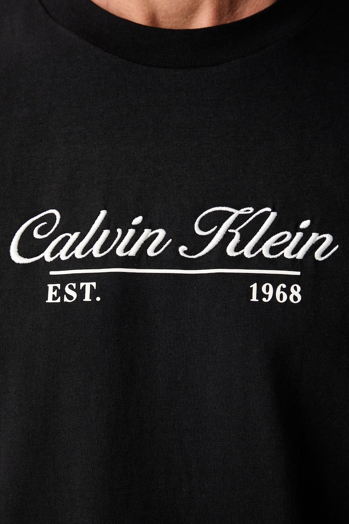 Calvin Klein Jeans majica za muškarce od pamuka LV04RG822G crna