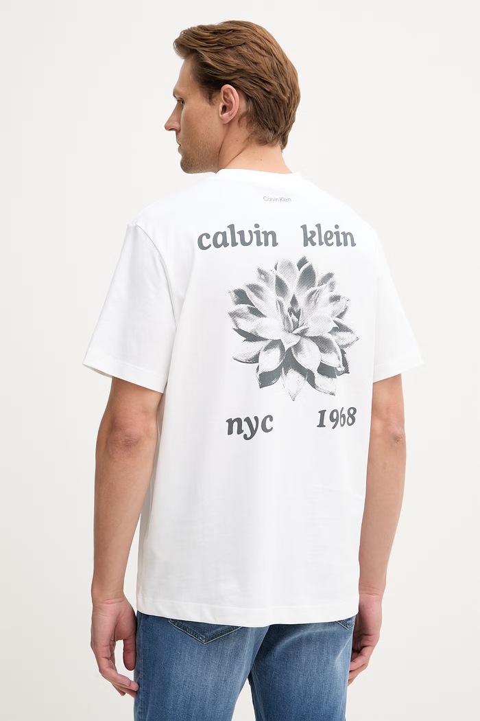 Calvin Klein Jeans tricou pentru bărbați din bumbac bej LV04RG817G