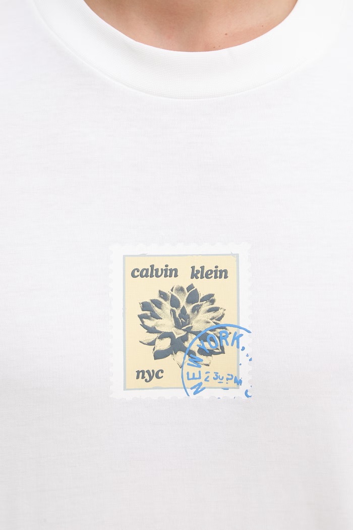Calvin Klein Jeans tricou pentru bărbați din bumbac LV04RG817G bej