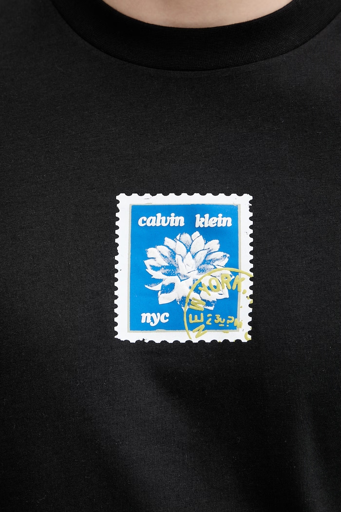 Calvin Klein Jeans Tričko pánske bavlnené LV04RG817G čierna